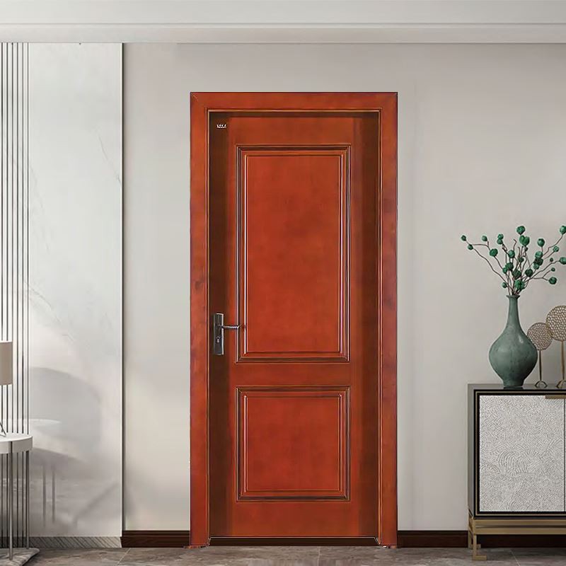 Nýjasta hönnun viðar teak íbúð hurð